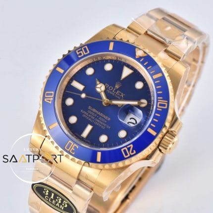 Rolex Submariner Date 116618LB Clean Factory Mavi Kadran 40mm Clone