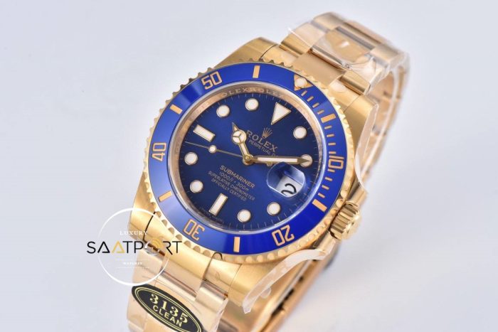 Rolex Submariner Date 116618LB Clean Factory Mavi Kadran 40mm Clone