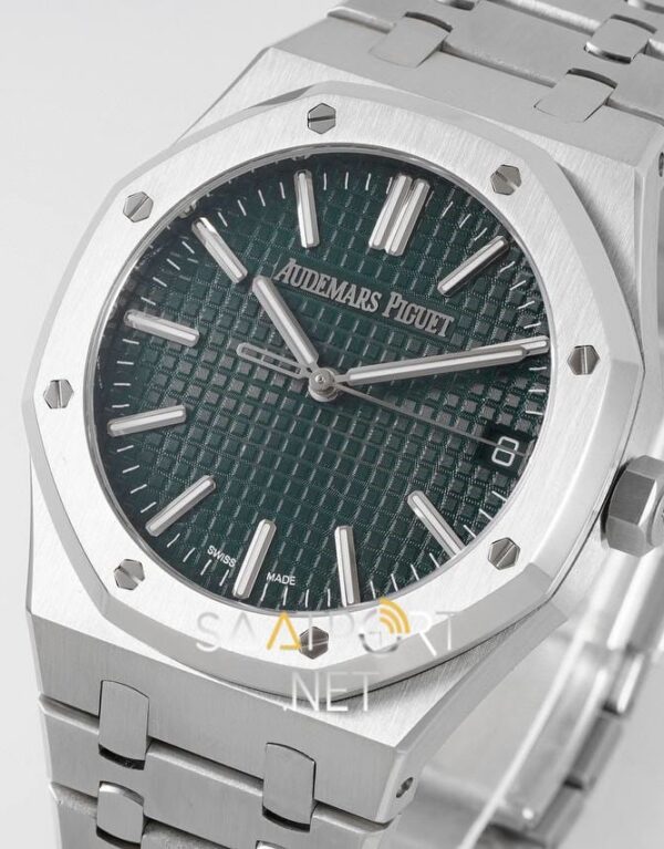 Audemars Piguet 15500 Green 41mm Super Clone Eta (7)
