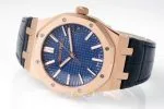 Audemars Piguet 15500 Rose Gold Mavi Kadran Deri Kordon Eta (8)