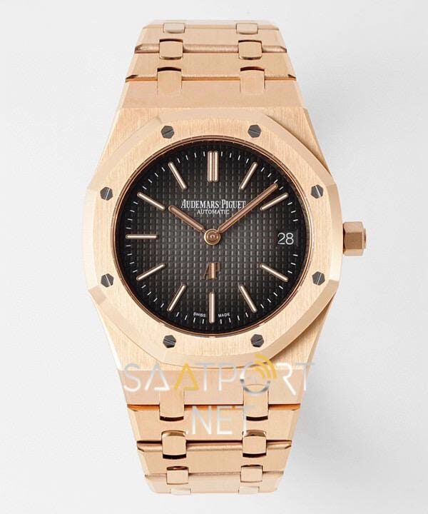 Audemars Piguet Royal Oak Extra Thin 16202OR 50.Yıl Gri Kadran Super Clone ETA