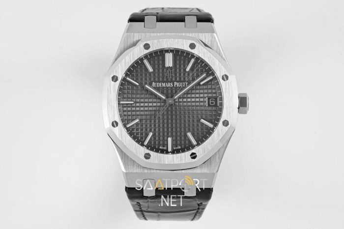 Audemas Piguet 15500 Gri Kadran Deri Kordon Super Clone Eta V3