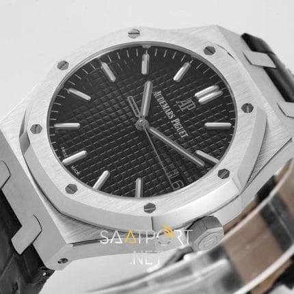 Audemas Piguet 15500 Siyah Kadran Deri Kordon Super Clone Eta V3 (7)