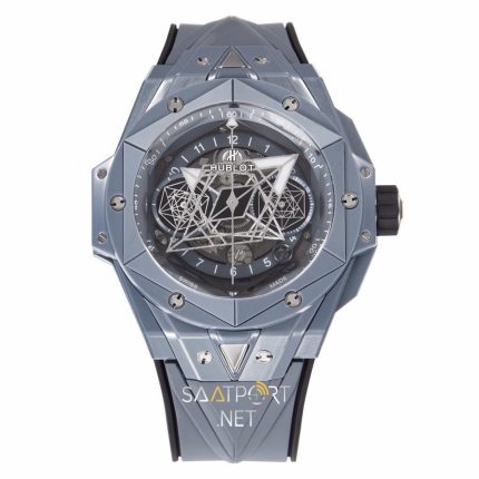 HUBLOT Big Bang Sang Bleu II Grey Ceramıc 45mm Super Clone Eta