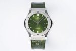 HUBLOT Classic Fusion Green Titanium 38mm super clone eta saat