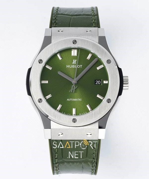 HUBLOT Classic Fusion Green Titanium 38mm super clone eta saat