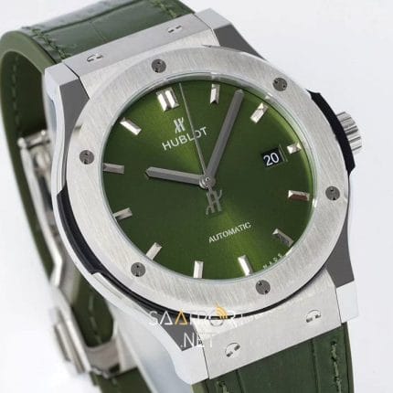 HUBLOT Classic Fusion Green Titanium 38mm super clone eta saat (3)