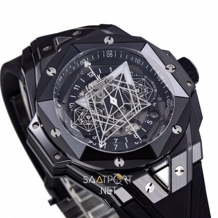 Hublot Big Bang Sang Bleu Black Ceramic 45mm Super Clone Eta (6)