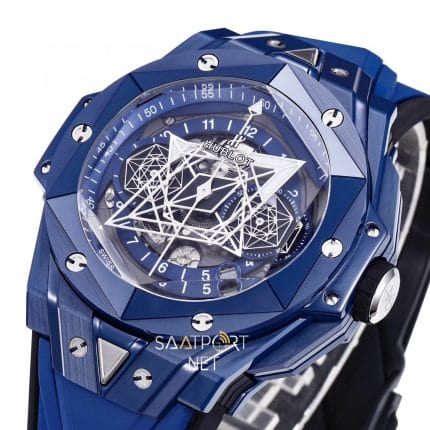 Hublot Big Bang Sang Bleu Ceramic 45mm Super Clone Eta Saat (6)