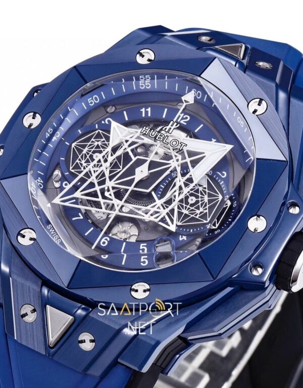 Hublot Big Bang Sang Bleu Ceramic 45mm Super Clone Eta Saat (6)