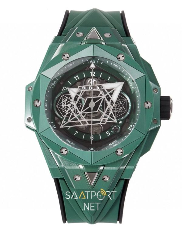 Hublot Big Bang Sang Bleu II Green Ceramic 45mm Super Clone Eta