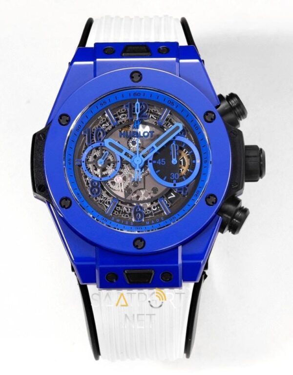 Hublot Big Bang Unico Blue Magic Kauçuk 42mm Super Clone Eta
