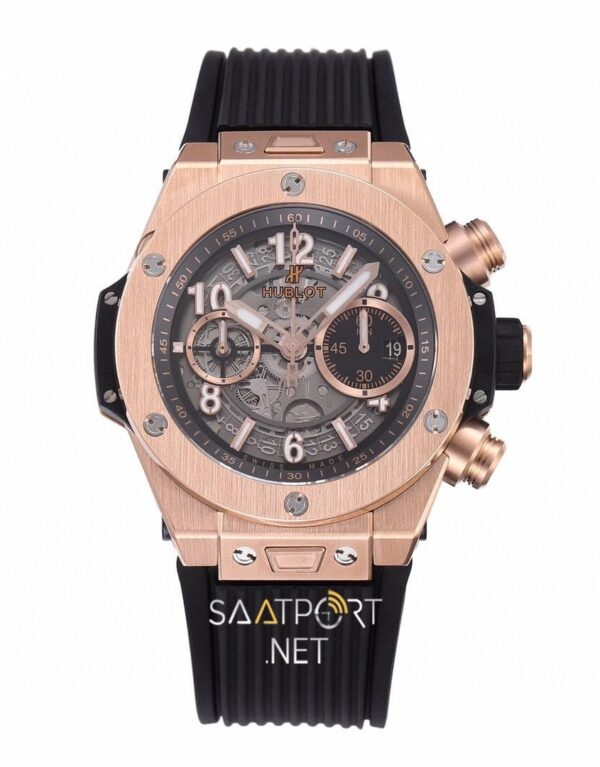 Hublot Big Bang Unico Full Gold İskelet Kadran Super Clone ETA (