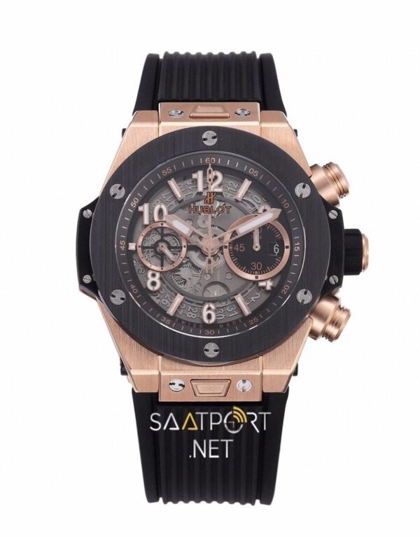 Hublot Big Bang Unico Rose Gold Seramik İskelet Kadran Super Clone ETA