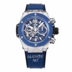 Hublot Big Bang Unico Titanium Ceramic Blue Super clone eta