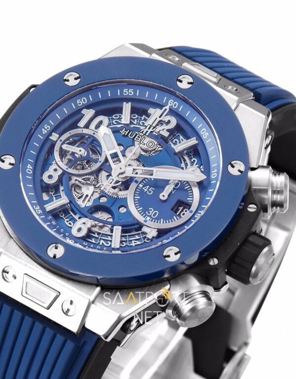 Hublot Big Bang Unico Titanium Ceramic Blue Super clone eta (5)