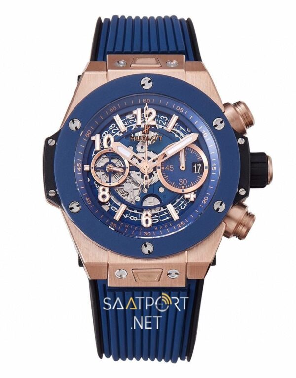 Hublot Big Bang Unico Titanium Gold Blue Super Clone Eta Saat