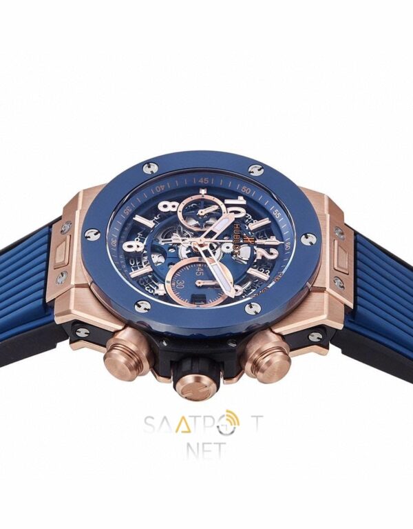 Hublot Big Bang Unico Titanium Gold Blue Super Clone Eta Saat (2)
