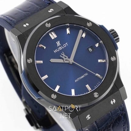 Hublot Classic Fusion Black Ceramic Blue Dial 45 mm Super Clone Eta Saat (2)
