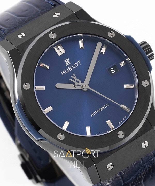 Hublot Classic Fusion Black Ceramic Blue Dial 45 mm Super Clone Eta Saat (2)