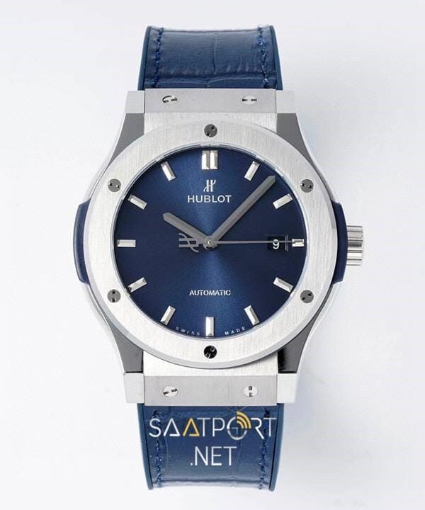 Hublot Classic Fusion Blue Titan Automatik 45 mm Super Clone Eta Saat