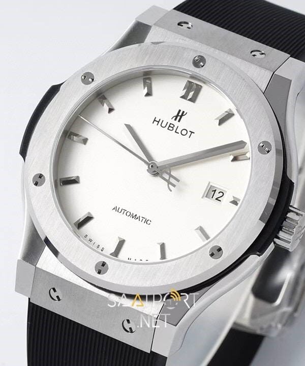Hublot Classic Fusion White dial Titanium Super Clone Eta Saat (7)