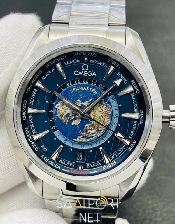 Omega Seamaster Aqua Terra 150M GMT Worldtimer Super Clone Eta