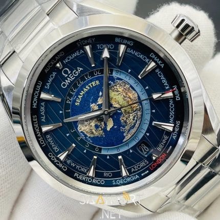 Omega Seamaster Aqua Terra 150M GMT Worldtimer Super Clone Eta (2)