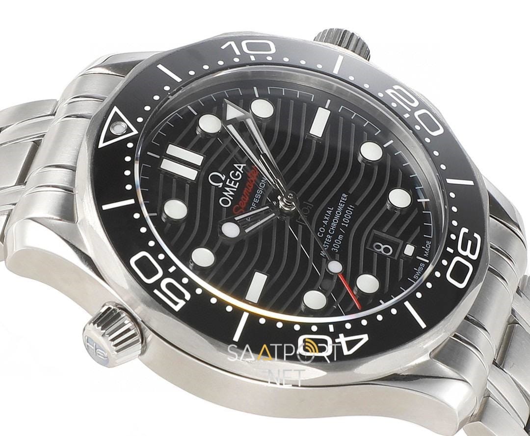 Omega Seamaster Diver 300 M Co‑axial Master Black Super Clon ETA v2 — Kasa Profili ve Kurma Kolu