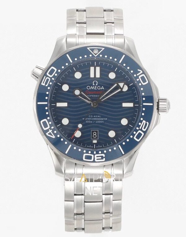Omega Seamaster Diver 300 M steel blue automatic Super Clone Eta