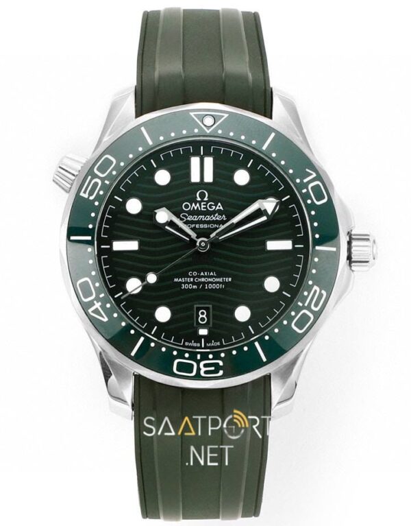 Omega Seamaster Diver 300M Green Rubber Super Clone Eta