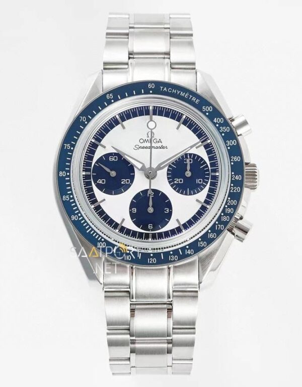Omega Speedmaster White And Blue Dial Super Clone Eta