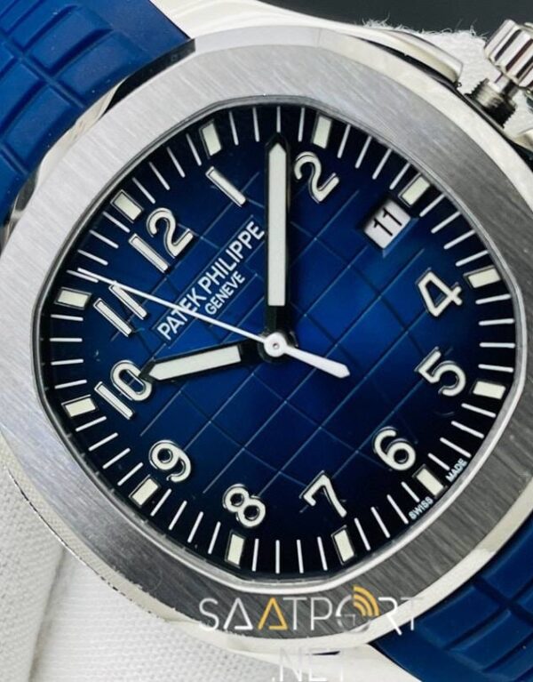 Patek Philippe Aquanaut 5168 Çelik Kasa Mavi Kadran ETA 42.2 mm (4)
