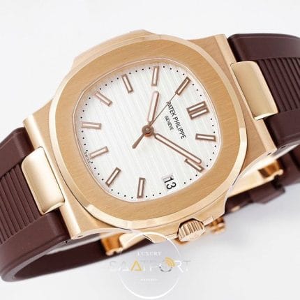 Patek Philippe Nautilus 5711 Beyaz Kadran Super Clon PPF factory (7)