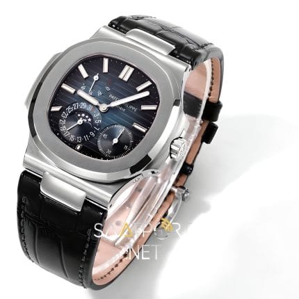 Patek Philippe Nautilus 5712 Mavi Kadran Deri Kordon Super Clone ETA