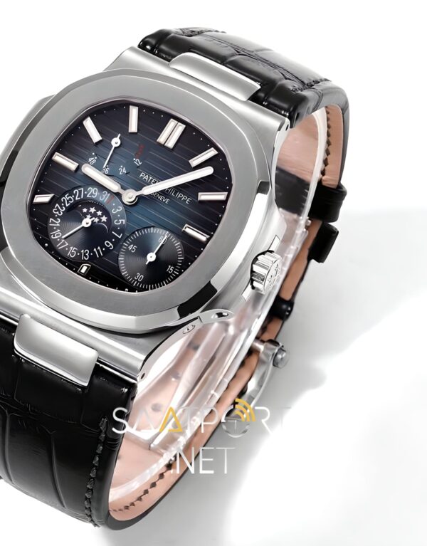 Patek Philippe Nautilus 5712 Mavi Kadran Deri Kordon Super Clone ETA