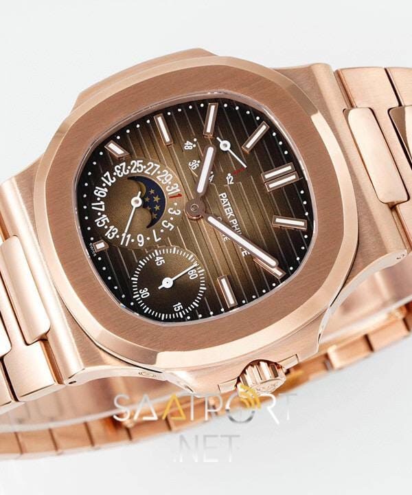 Patek Philippe Nautilus 5712 Rose Çelik Kordon Super Clone ETA (2)