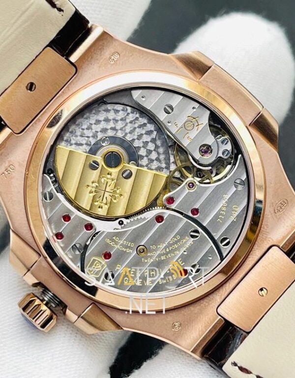 Patek Philippe Nautilus 5712 Rose Deri Kordon Super Clone ETA (2)