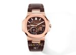 Patek Philippe Nautilus 5712 Rose Gold Deri Kordon Super Clone ETA