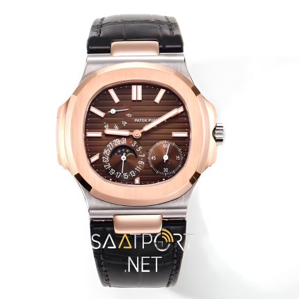 Patek Philippe Nautilus 5712 Two Tone Deri Kordon Super Clone ETA