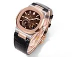 Patek Philippe Nautilus 5712 Two Tone Deri Kordon Super Clone ETA (7)
