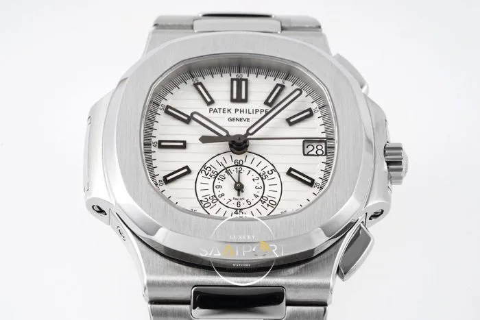 Patek Philippe Nautilus 59801A-001 40.5mm white Dial Super Clone Eta (4)