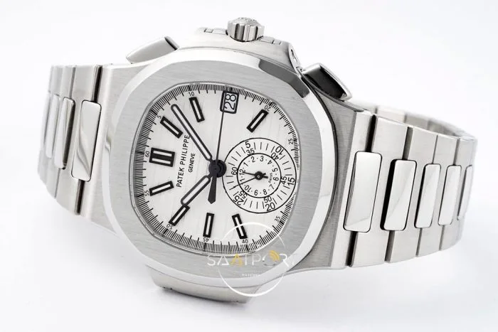 Patek Philippe Nautilus 59801A-001 40.5mm white Dial Super Clone Eta (9)