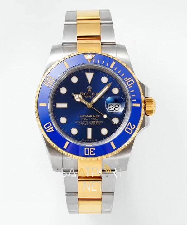 Rolex Submariner 116613LB 18K Altın Kaplama Mavi Kadran Super Clone ETA