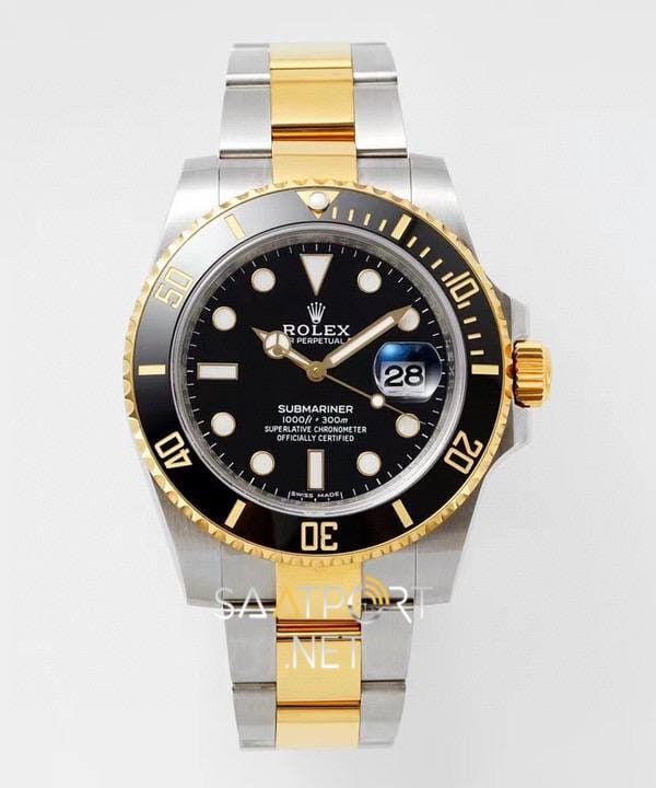Rolex Submariner 116613LN 18K Altın Kaplama Siyah Kadran Clone ETA