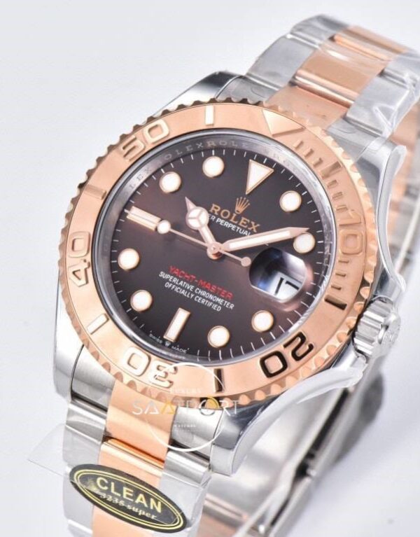 Rolex Yacht Master Clean 126621 Rose-Çelik Kahve Kadran Clone ETA (7)