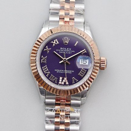 Rolex Date Just 28mm Two Tone Rose Eta Saat