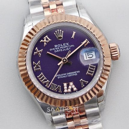 Rolex Date Just 28mm Two Tone Rose Eta Saat (3)