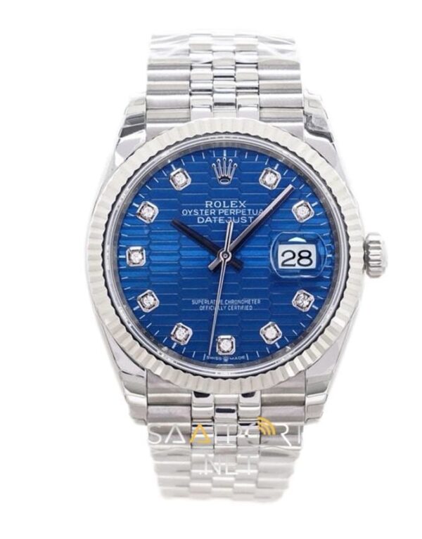 Rolex Datejust 36 Blue Motif Novelty Super clone eta saat