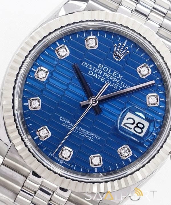 Rolex Datejust 36 Blue Motif Novelty Super clone eta saat (6)